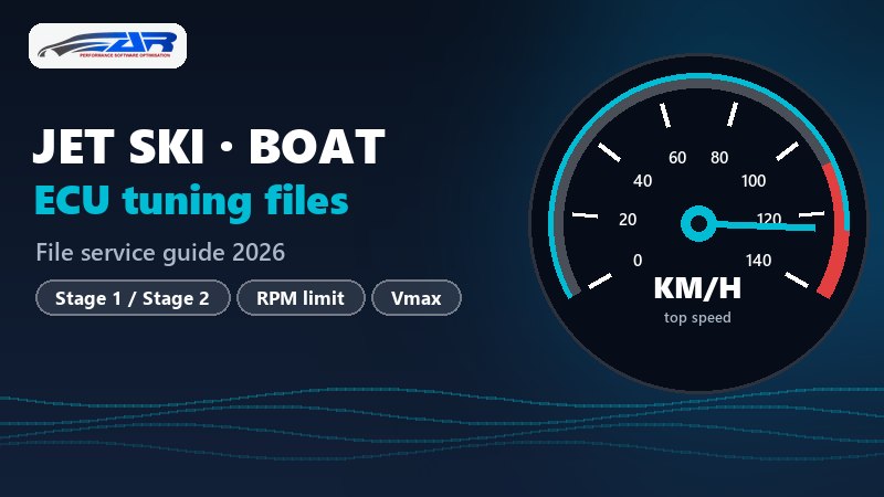 Jet ski and boat ECU tuning files