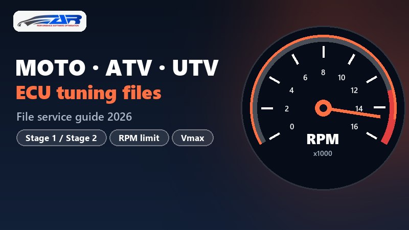 Motorcycle, ATV and UTV ECU tuning files